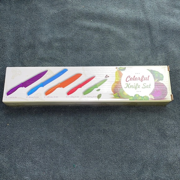 Set 5 Stainless Steel High Carbon Non Stick Knives - Picture 9 of 9